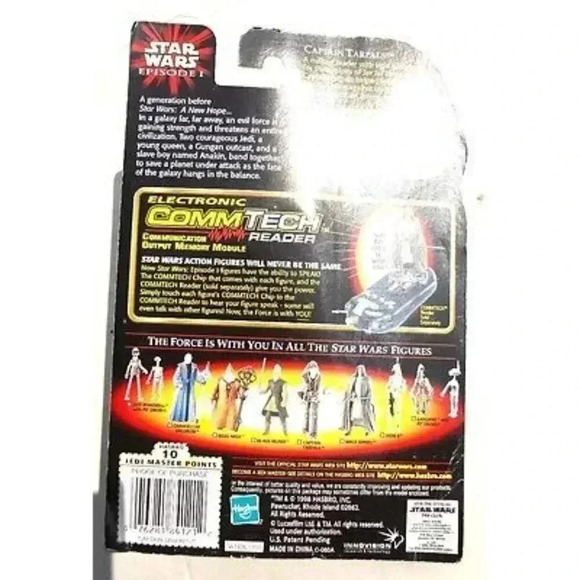 SEALED Star Wars EPISODE I Captain Tarpals W/ Electropole & Commtech Chip - Picture 2 of 2
